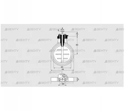 DKR 20Z03F450D (03149205) Дроссельная заслонка Kromschroder