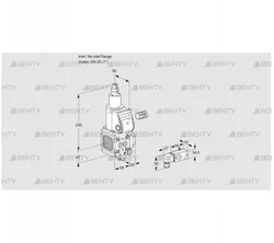 VAS2-/25R/LW (88009030) Газовый клапан Kromschroder