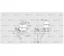 IDR200Z03D350GD/50-30W20TR10 (88302526) Дроссельная заслонка Kromschroder