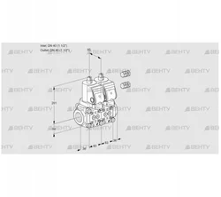 VCS3E40R/40R05NNWGR3/PPPP/PPPP (88104133) Сдвоенный газовый клапан Kromschroder