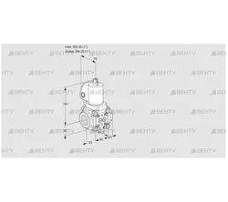 VAS1T25N/NKSL (88007019) Газовый клапан Kromschroder