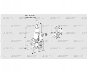 VAS120R/LQ (88011677) Газовый клапан Kromschroder