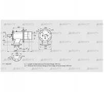 ZIO 200RD-450/435-(40)D (84277150) Газовая горелка Kromschroder