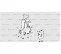 VCS6T65A05NLQSRB/PP3-/PPPP (88207276) Сдвоенный газовый клапан Kromschroder