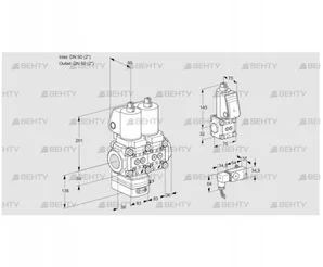 VCD3T50N/50N05D-50NKGL/PPZS/2--2 (88104063) Регулятор давления Kromschroder