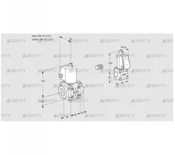 VAS1E15R/15R05NWL/BS/PP (88100144) Газовый клапан Kromschroder