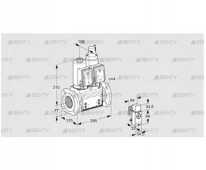 VCS6T65A05NLQSRB/1-3-/PPPP (88203825) Сдвоенный газовый клапан Kromschroder