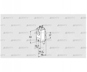 DG 150VC4-5W (84448480) Датчик-реле давления газа Kromschroder