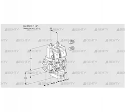 VCG2E40R/40R05NGEQSR3/PPPP/PPPP (88107840) Клапан с регулятором соотношения Kromschroder