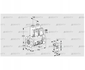 VCS8100F05NNWR3E/PPEP/P4PP (88207839) Сдвоенный газовый клапан Kromschroder