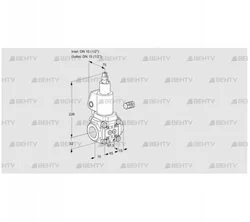 VAS115R/LWGL (88010289) Газовый клапан Kromschroder