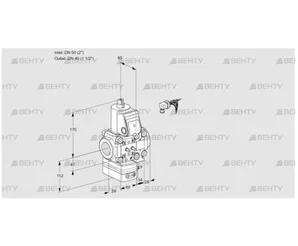 VAH2E50R/40R05HEVWR/MM/PP (88106303) Клапан с регулятором расхода Kromschroder