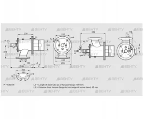 ZIO 165HML-100/35-(34)D (84246013) Газовая горелка Kromschroder