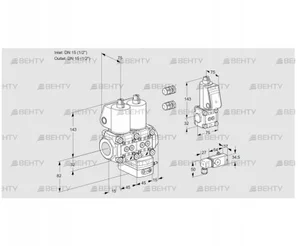 VCD1E15R/15R05ND-100QL3/PPZS/2--3 (88100155) Регулятор давления Kromschroder