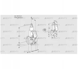 VAS3E50R/50R05LWR/PP/BS (88100350) Газовый клапан Kromschroder