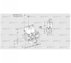 VCH2E40R/40R05NHEVWL3/BSPP/PPPP (88107699) Клапан с регулятором расхода Kromschroder