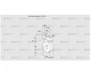 BVA125Z05F (88302689) Дроссельная заслонка Kromschroder