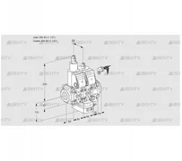 VCH2E40R/40R05LHEVKR/PPPP/PPPP (88104150) Клапан с регулятором расхода Kromschroder