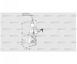 VAS350/-F/LWGR (88026630) Газовый клапан Kromschroder