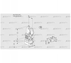 VAD1E20R/20R05FD-100WR/2-/PP (88106717) Газовый клапан с регулятором давления Kromschroder