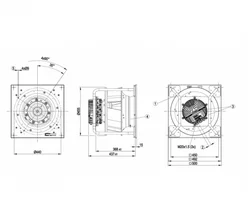 Центробежный вентилятор ebmpapst K3G400PA2771