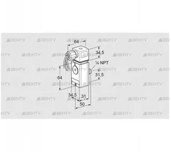 DG 300VCT6-6WG (84448941) Датчик-реле давления газа Kromschroder