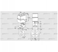 IDR200Z03D100AU/50-60W30E (88303397) Дроссельная заслонка Kromschroder