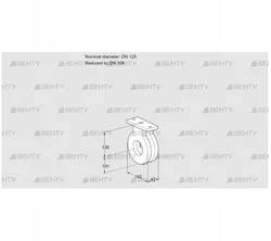 BVA125/100Z05 (88300111) Дроссельная заслонка Kromschroder