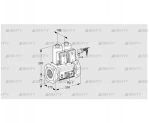 VCS665F05NNWRE/PPEP/PPEP (88206640) Сдвоенный газовый клапан Kromschroder