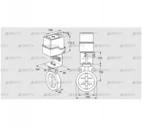 IDR150Z03D350AS/50-07W7TR10 (88303794) Дроссельная заслонка Kromschroder