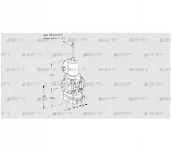 VAD2T40N/NQGL-100A (88031957) Газовый клапан с регулятором давления Kromschroder