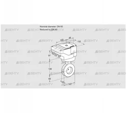 IBAF65/40Z05/20-30W3TR10 (88301267) Дроссельная заслонка Kromschroder