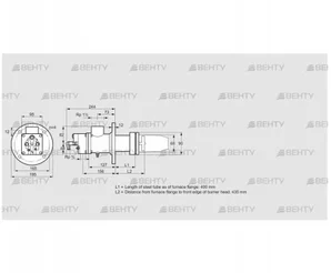 BIC 65HM-400/435-(72)E (84031059) Газовая горелка Kromschroder