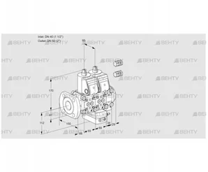 VCG2E40F/50R05NGEVWR3/PPPP/PPPP (88101861) Клапан с регулятором соотношения Kromschroder