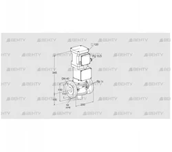 VK 40F10T5A6L3DS2 (85315022) Газовый клапан с приводом Kromschroder