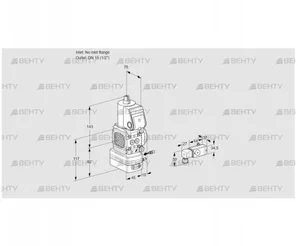 VAG1-/15R/NWBE (88000296) Газовый клапан с регулятором соотношения Kromschroder