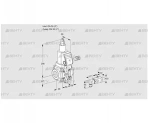 VAS250R/LKSR (88031911) Газовый клапан Kromschroder