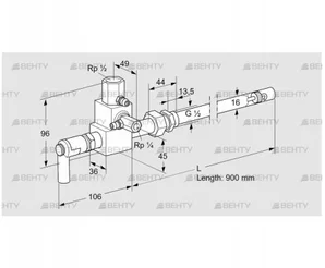 ZMI 16D900R (84230092) Пилотная горелка Kromschroder