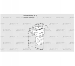 IBA40/25Z05/20-30Q3E (88301555) Дроссельная заслонка Kromschroder