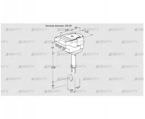 IBH50Z01A/20-07W2E (88303045) Дроссельная заслонка Kromschroder