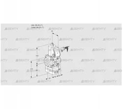 VAD125R/NW-100A (88020472) Газовый клапан с регулятором давления Kromschroder