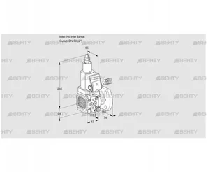 VAS3-/50F/LWSR (88017093) Газовый клапан Kromschroder