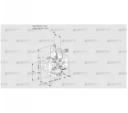 VAH240F/NWAE (88020906) Клапан с регулятором расхода Kromschroder