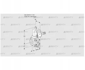 VAS240/-R/NQSR (88013527) Газовый клапан Kromschroder