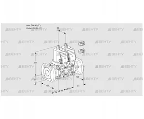 VCS3E50F/50F05NNWGR3/PPPP/PPPP (88103108) Сдвоенный газовый клапан Kromschroder