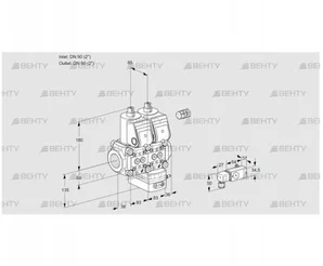 VCV3E50R/50R05NVKWR/2-PP/PPPP (88104438) Клапан с регулятором соотношения Kromschroder