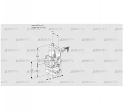 VAD115R/NW-50B (88015335) Газовый клапан с регулятором давления Kromschroder