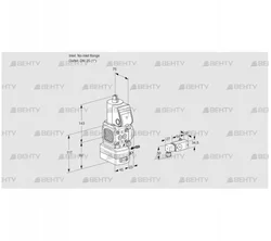 VAG1-/25R/NQAK (88029725) Газовый клапан с регулятором соотношения Kromschroder