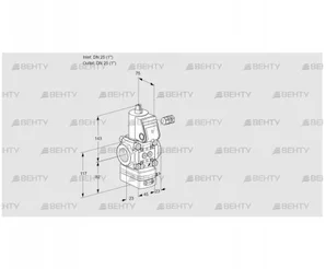 VAG125R/NQAN (88030622) Газовый клапан с регулятором соотношения Kromschroder