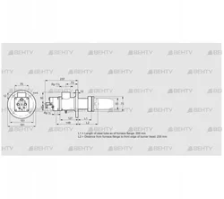 BIC 50HG-200/235-(38)D (84030132) Газовая горелка Kromschroder